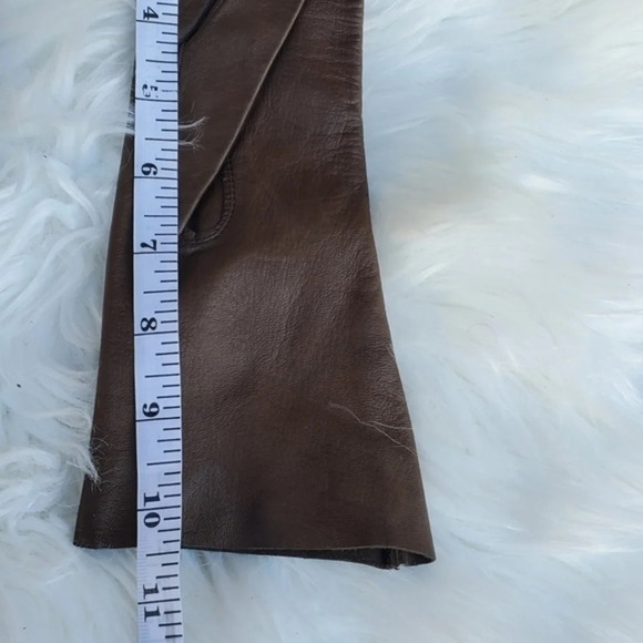Vintage Brown Mid‎ Length leather gloves 6.34 - Picture 13 of 13